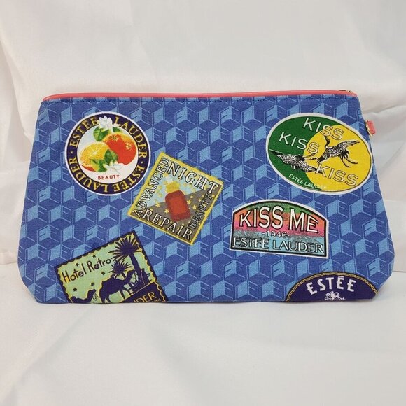 2 Estée Lauder Cosmetic Makeup Bags Pouches - Picture 7 of 13